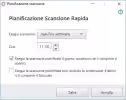 Scansione rapida pianificata