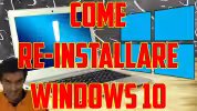 come formattare reinstallare windows 10