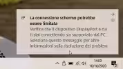 La connessione schermo potrebbe essere limitata