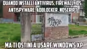 muro windows xp aperto meme