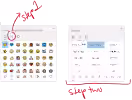 windows 10 kaomoji