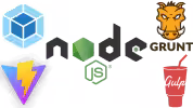 node.js webpack grunt gulp vit