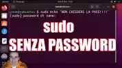 sudo senza password spotlight