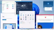 windows 11 desktop con finestr