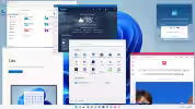 windows 11 desktop con finestre