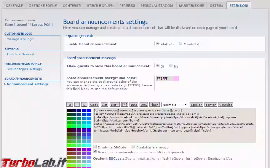Immagine 3 Board Announcements pc