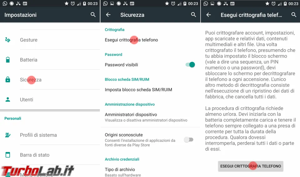 Immagine 5 crittografia android Immagine 5 crittografia android