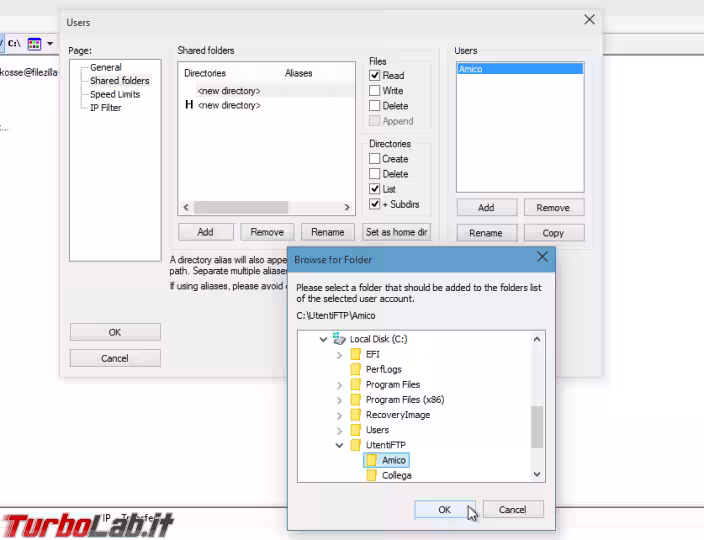 Immagine 10 FileZilla Server Admin User 03