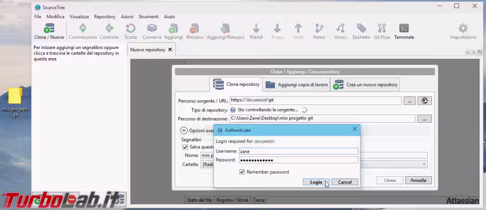 Immagine 7 git sourcetree clone