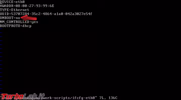Immagine 3 ifcfg-eth0