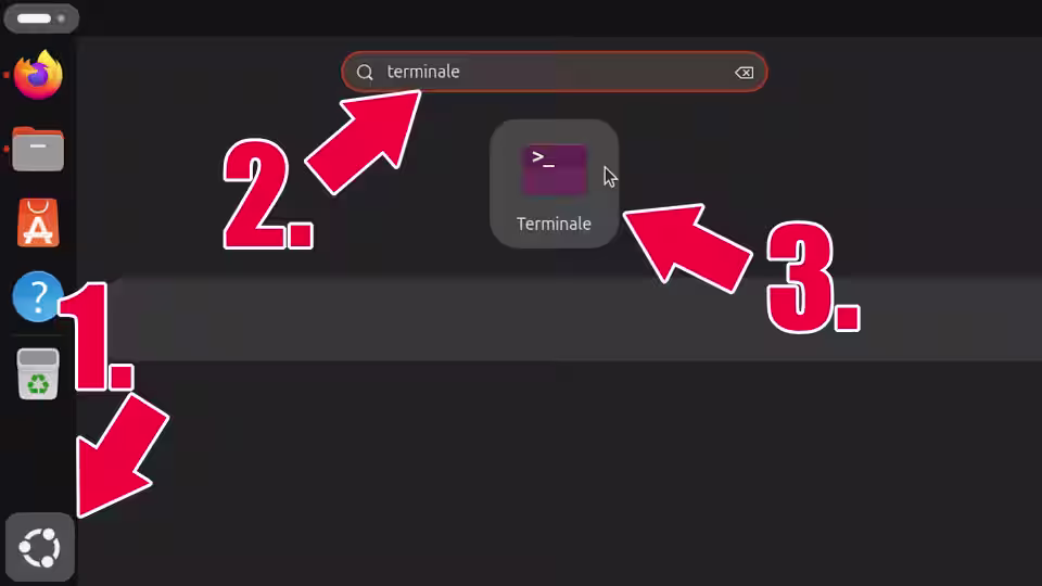 Immagine 2 linux apri terminale
