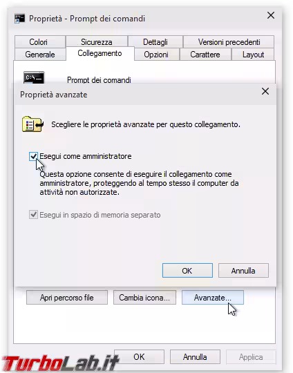 Immagine 5 Proprietà - Prompt dei comand