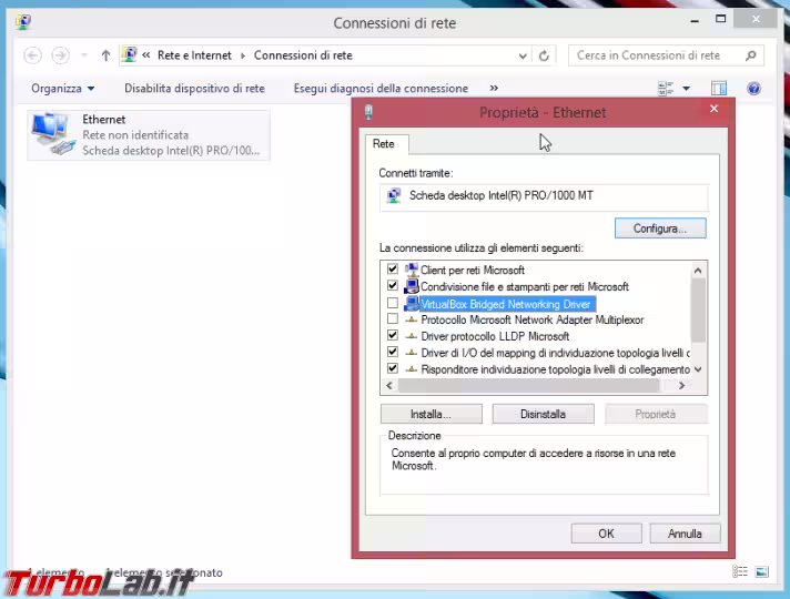 Immagine 1 virtualbox bridged networking driver