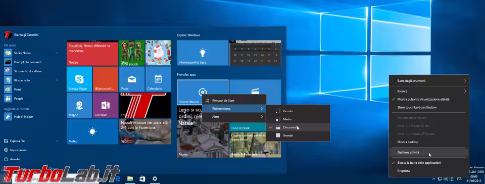 Immagine 12 windows 10.1 menu