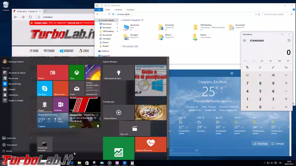 Immagine 2 windows 10 deskto