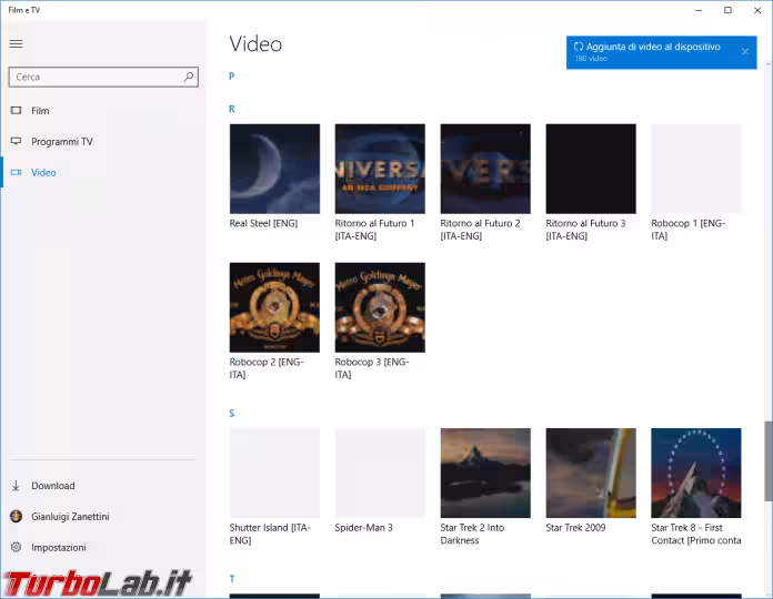 Immagine 2 windows 10 film e tv librer