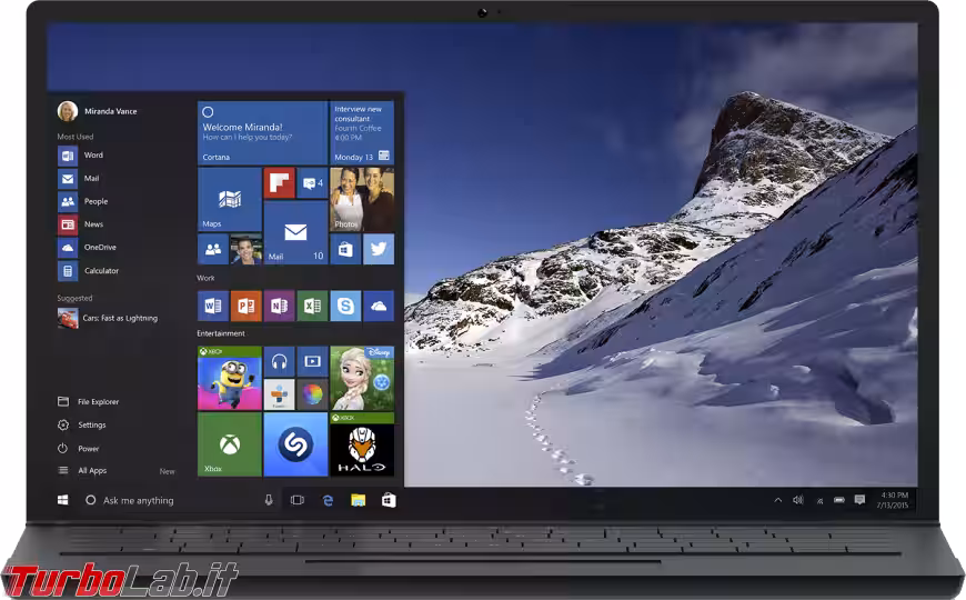 Immagine 6 windows 10 notebook