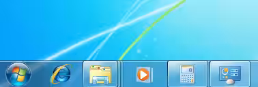 Immagine 7 windows 7 barra applicazioni default