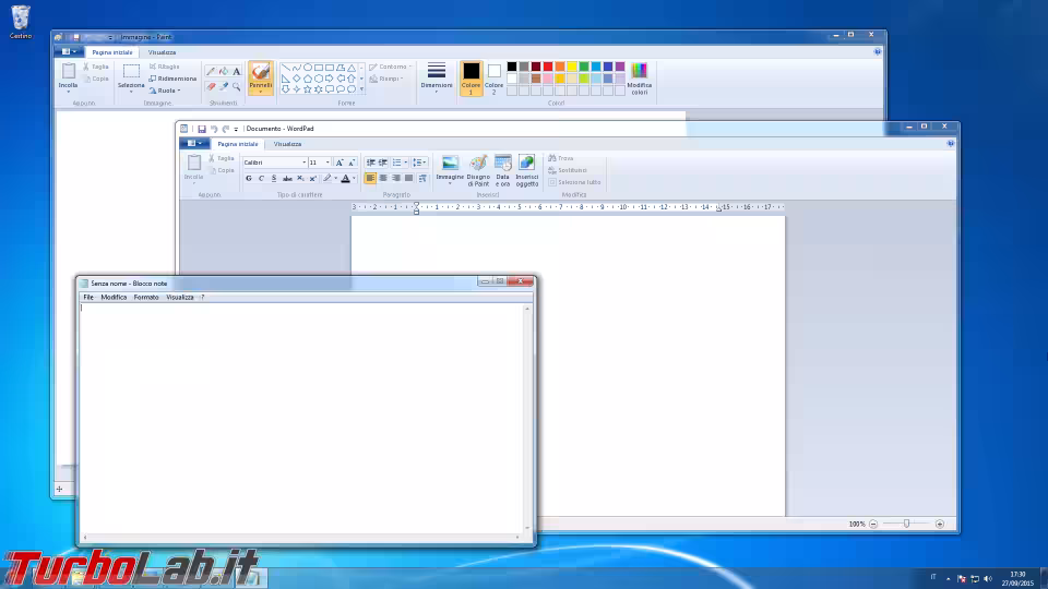 Immagine 17 windows 7 wordpad paint blocco not
