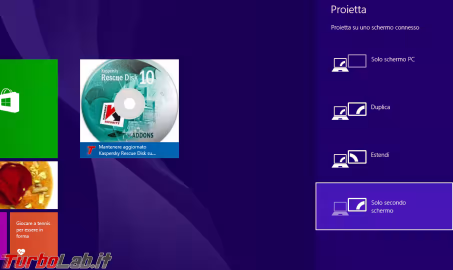 Immagine 2 windows schermo esterno