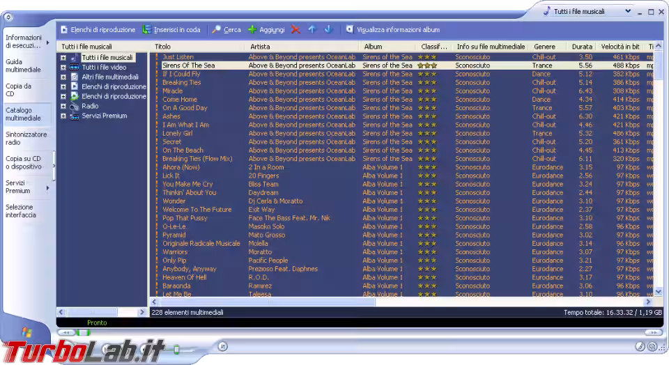 Immagine 32 Windows windows xp Media Player 9