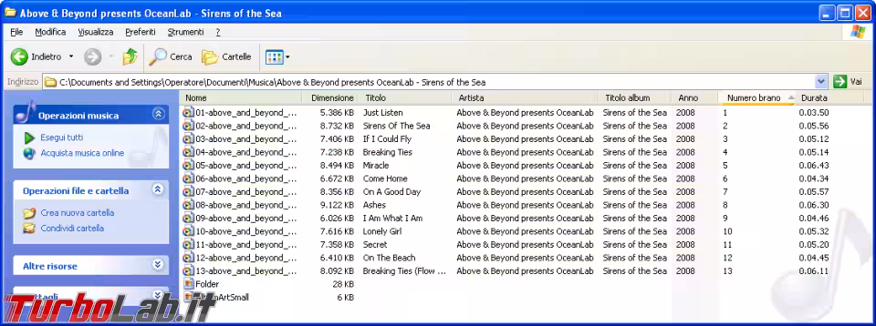 Immagine 17 windows xp explorer mp3 metadat