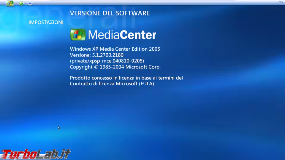 Immagine 12 windows xp media center informazioni su