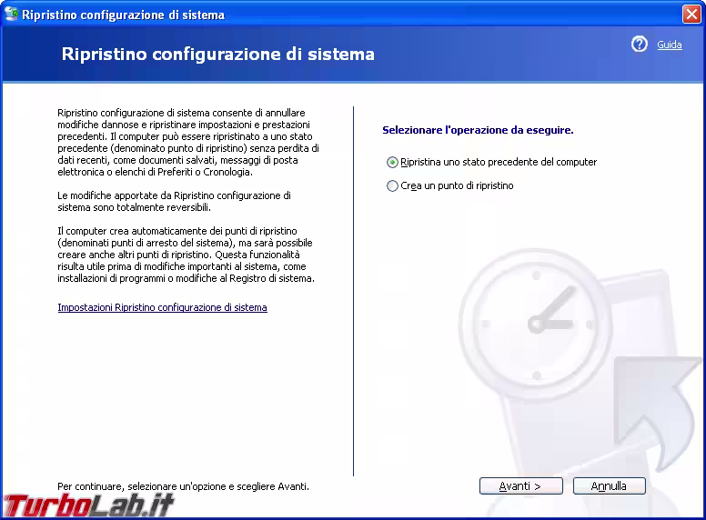 Immagine 24 windows xp ripristino configurazione di sistema Immagine 24 windows xp ripristino configurazione di sistema