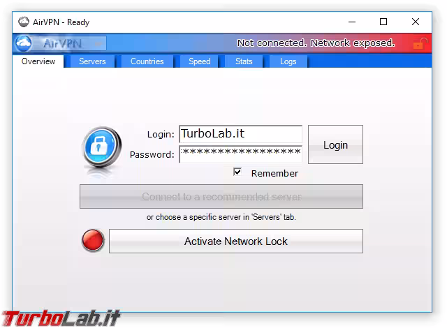 Immagine 8 AirVPN client eddy