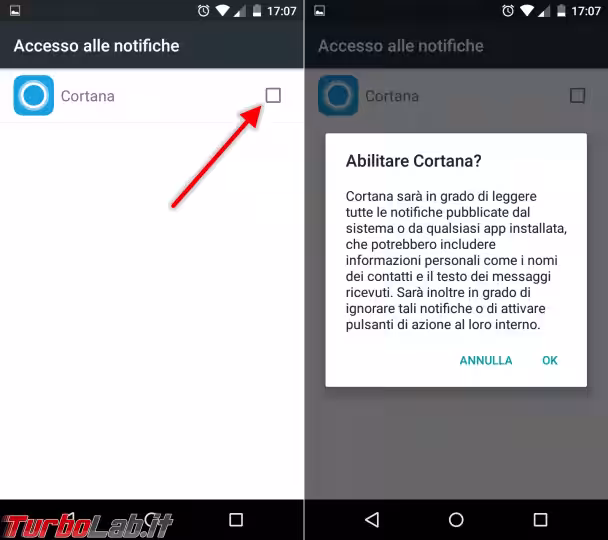 Immagine 7 android cortana accesso alle notifich