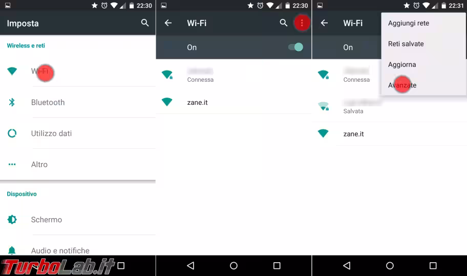 Immagine 3 android indirizzo ip mac address