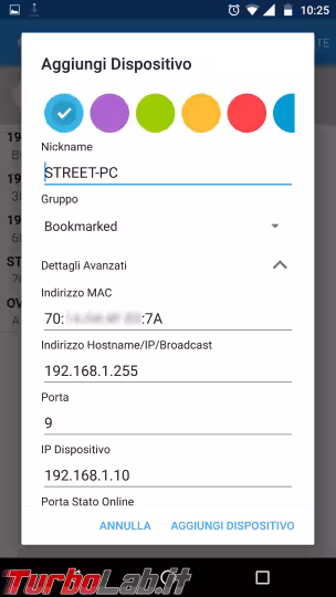 Immagine 17 android wake on lan aggiungi dispositivo