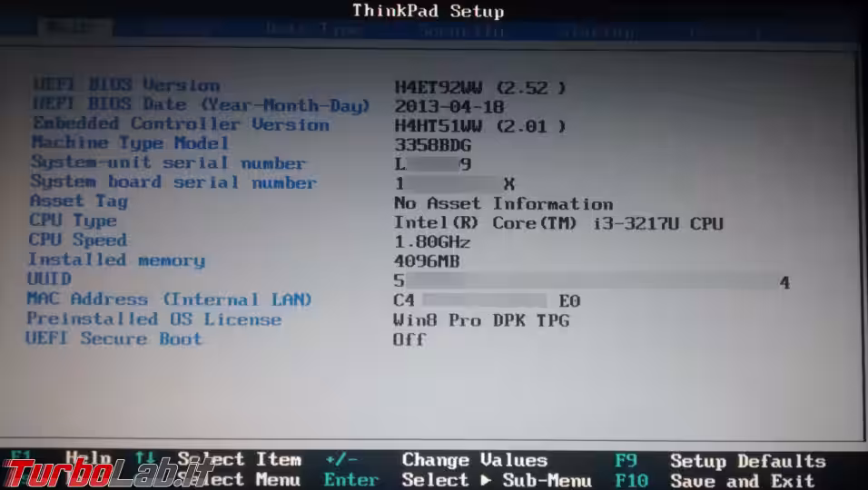 Immagine 7 bios uefi thinkpad lenovo
