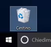 Immagine 1 cestino desktop windows 10