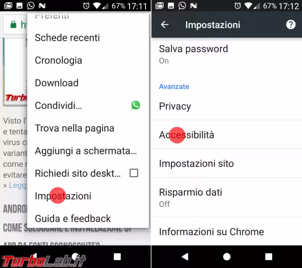 Immagine 5 chrome impostazioni accessibilità