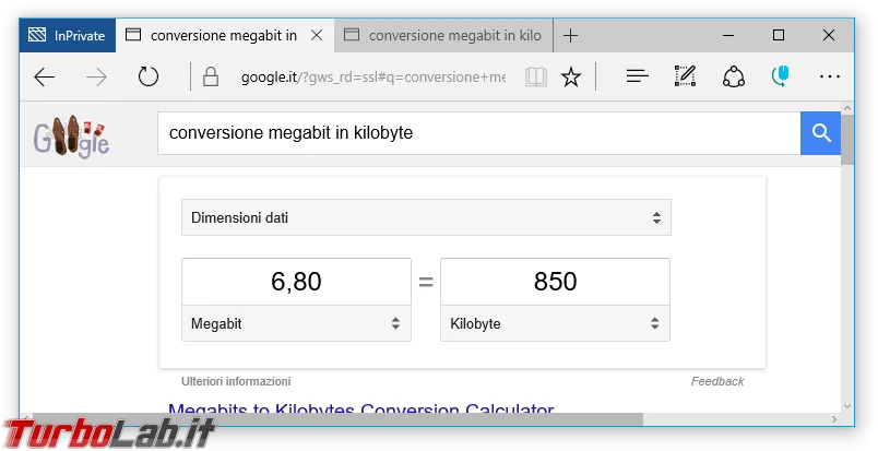 Immagine 15 conversione megabit in kilobyte Immagine 15 conversione megabit in kilobyte