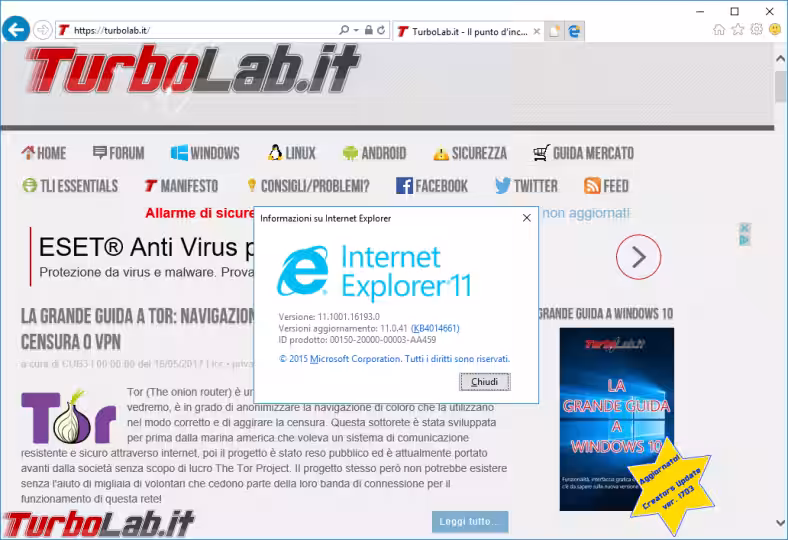 Immagine 6 internet explorer 11 in windows 10