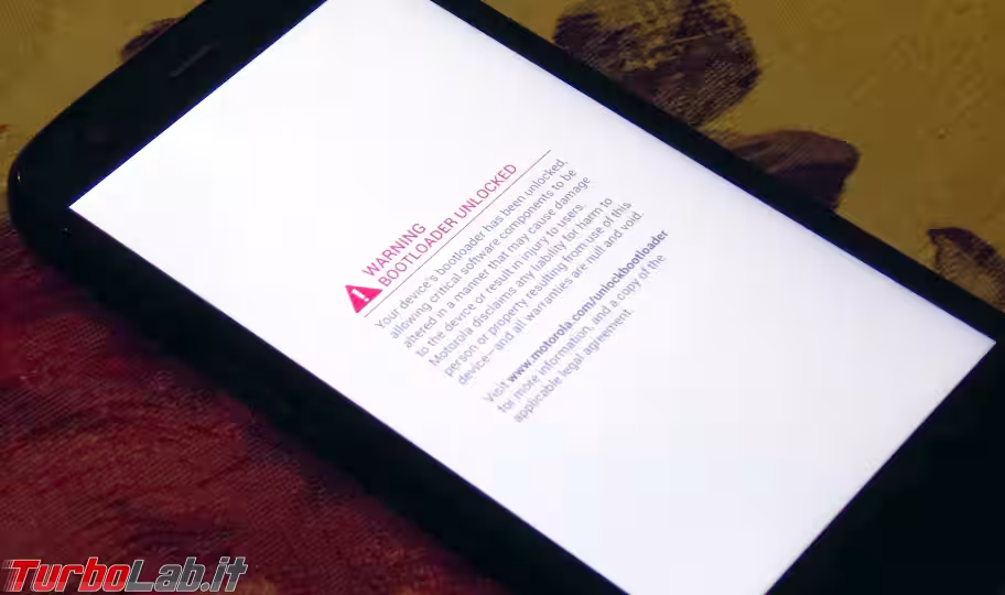 Immagine 1 moto g bootloader sbloccato unlock