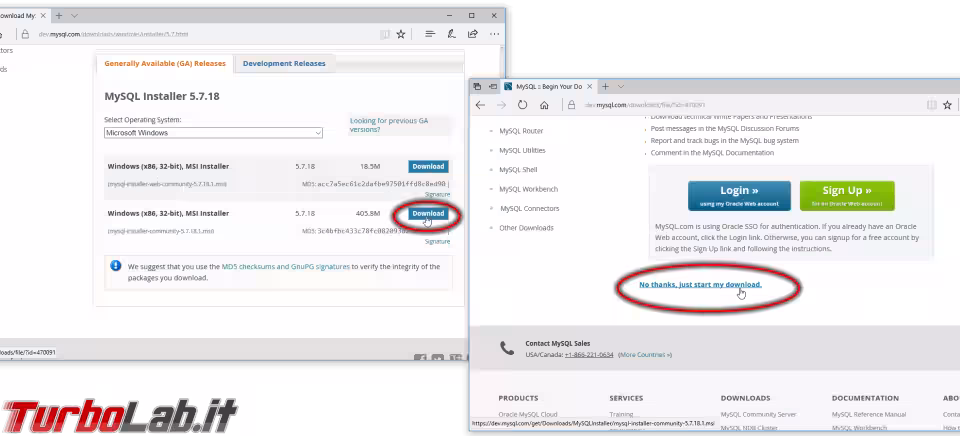 Immagine 2 mysql windows download