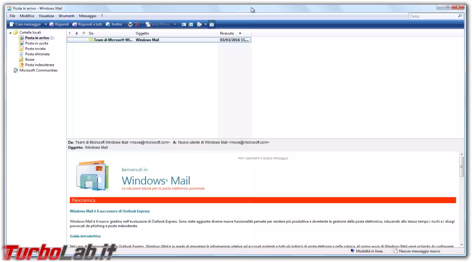 Immagine 34 Posta in arrivo - Windows Mail