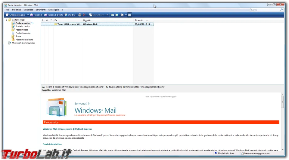 Immagine 36 Posta in arrivo - Windows Mail Immagine 36 Posta in arrivo - Windows Mail