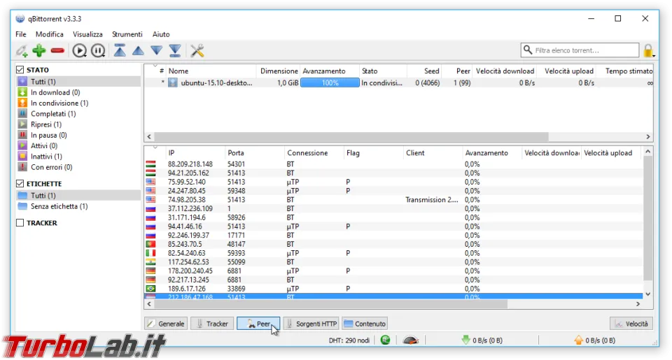 Immagine 18 qBittorrent peer lista ip Immagine 18 qBittorrent peer lista ip