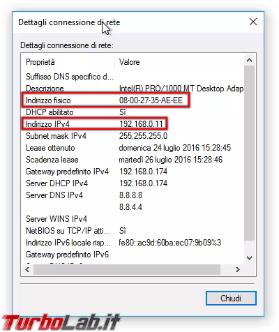 Immagine 3 rete windows ip mac