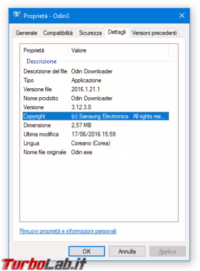 Immagine 3 samsung odin proprietà ex