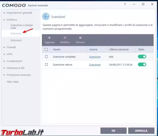 Immagine 3 Scansioni programmat