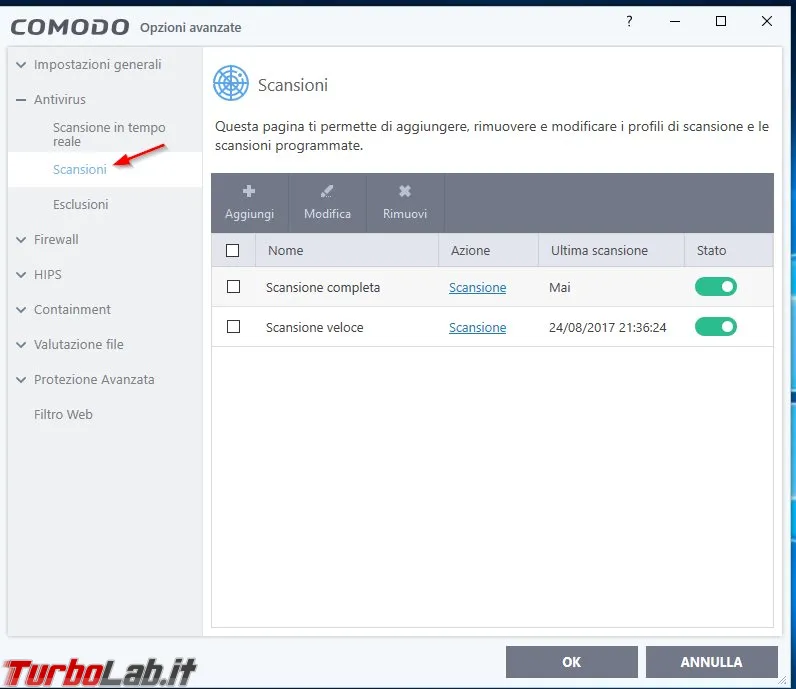 Immagine 3 Scansioni programmat