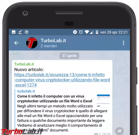 Immagine 1 turbolab.it telegram