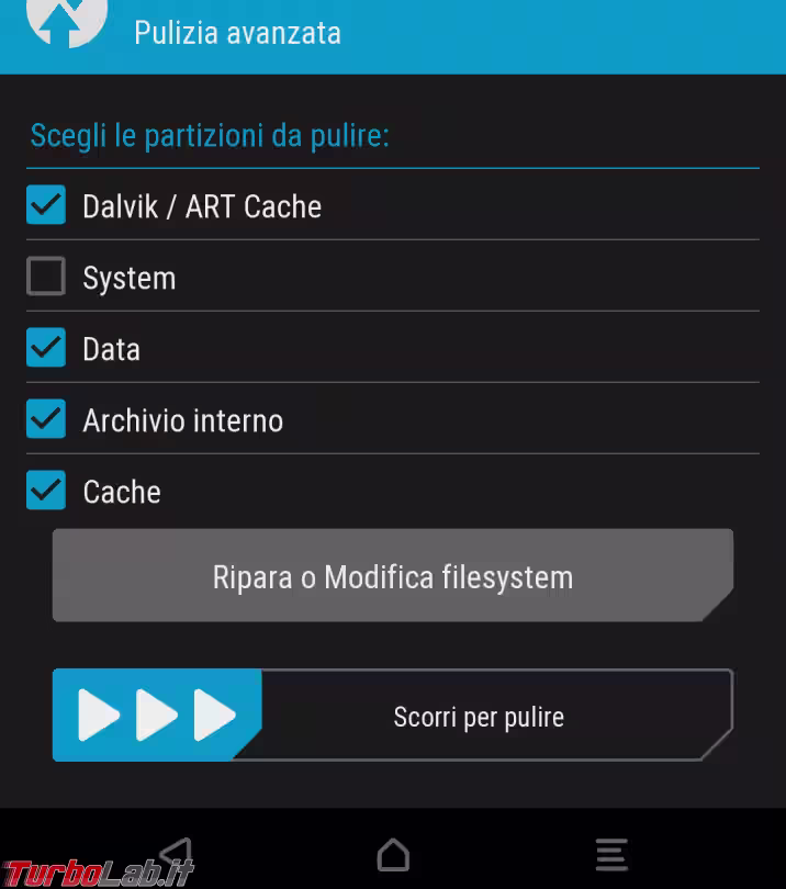 Immagine 5 twrp pulizia totale