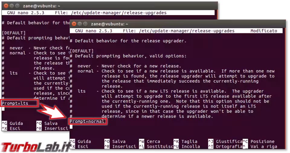 Immagine 3 ubuntu update manager nano