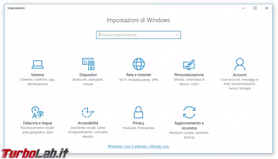 Immagine 14 windows 10 1607 Impostazioni Immagine 14 windows 10 1607 Impostazioni